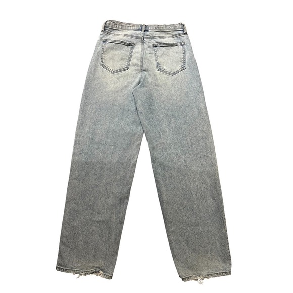 Bohme Women's Size 28 Light Wash High‎ Rise Distressed Wide Leg Jeans - Picture 6 of 6